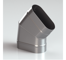 Колено 45*(по узкой стороне) 304-0,5 мм