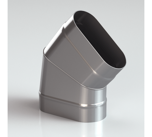 Колено 45*(по узкой стороне) 304-0,8 мм