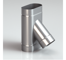 Тройник 45* 304-1,0 мм