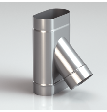 Тройник 45* 304-0,8 мм