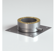 Сборник конденсата двустенный на пластине 500/500 мм 304/430-0,5/0,5 мм 30 мм