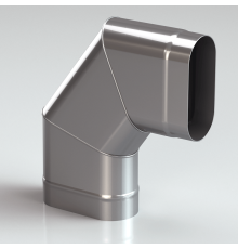 Колено 90*(по узкой стороне) 304-0,8 мм