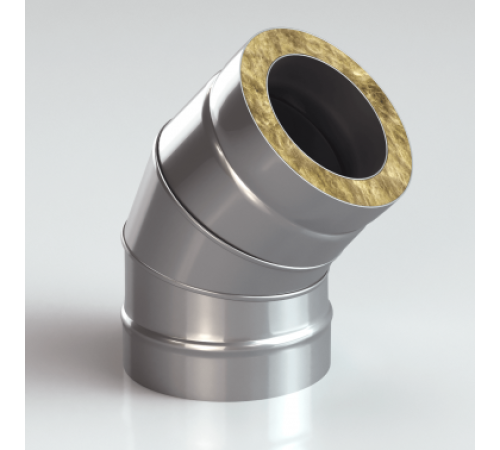 Колено 45* 304/430-0,5/0,5 мм 50 мм