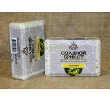 Соляной брикет с Алтайскими травами "Чистотел" вес 1,35 кг
