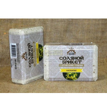 Соляной брикет с Алтайскими травами "Чистотел" вес 1,35 кг