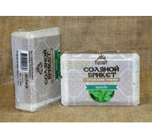 Соляной брикет «Соляная баня» с Алтайскими травами "Крапива" вес 1,35 кг