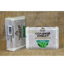 Соляной брикет «Соляная баня» с Алтайскими травами "Крапива" вес 1,35 кг