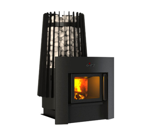 Дровяная банная печь Grill'D Cometa Vega 180 Window