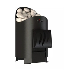 Дровяная банная печь Grill'D Aurora Mini Short (дверца без стекла)