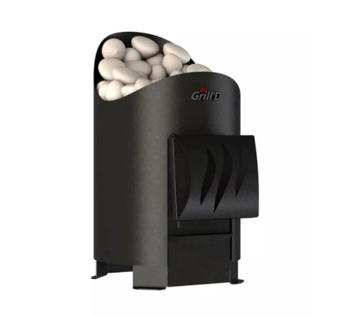 Дровяная банная печь Grill'D Aurora Mini Short (дверца без стекла)