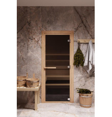 Дверь стеклянная PRO Бронза 200*70