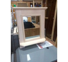 Полка с зеркалом, материал ОЛЬХА