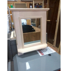 Полка с зеркалом, материал ОЛЬХА