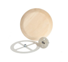 Вентиляционный клапан 100мм (метал основание, липа)