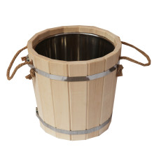Запарник 20л с нержавеющей вставкой, материал ОЛЬХА