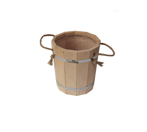 Запарник 15л с пластиковой вставкой, материал ОЛЬХА
