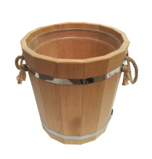 Запарник 20л с пластмассовой вставкой,материал ОЛЬХА
