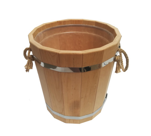 Запарник 20л с пластмассовой вставкой,материал ОЛЬХА