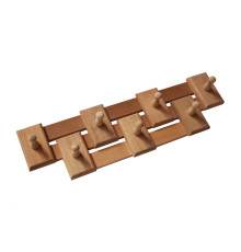 Вешалка комбинированная 7 креплений, материал ОЛЬХА