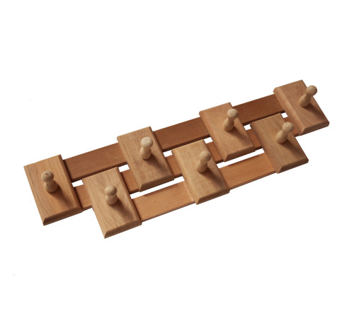 Вешалка комбинированная 7 креплений, материал ОЛЬХА