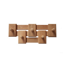 Вешалка комбинированная 5 креплений, материал ОЛЬХА