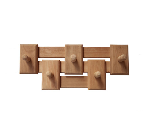 Вешалка комбинированная 5 креплений, материал ОЛЬХА