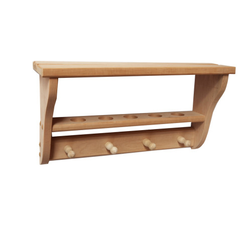 Полка универсальная (4 кр., 3-5 отв.), материал ОЛЬХА