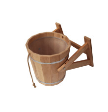 Обливное ведро с пластиковой вставкой, 10 л., материал ОЛЬХА