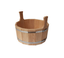 Шайка 12 л без вставки. материал ОЛЬХА