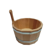 Шайка 5 л без вставки, материал ОЛЬХА