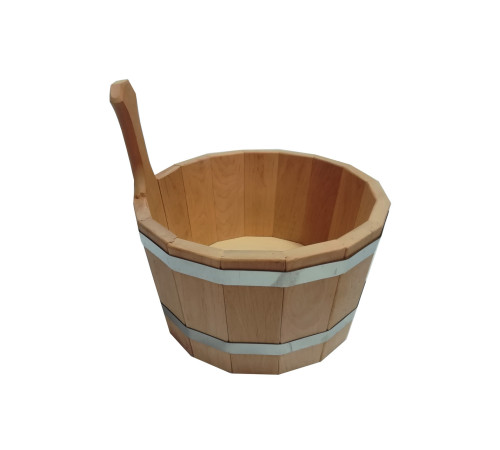 Шайка 5 л без вставки, материал ОЛЬХА