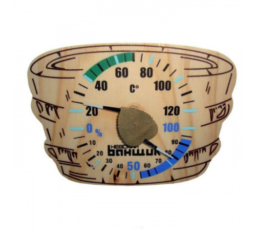 Термометр-гигрометр для бани "Шайка"