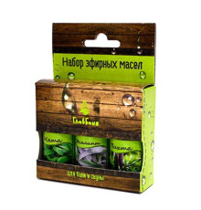 НАБОР МАСЕЛ ЭФИРНЫХ: ПИХТА, МЯТА, ЭВКАЛИПТ, 3Х17МЛ