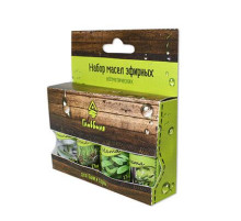 НАБОР МАСЕЛ ЭФИРНЫХ: ПИХТА, МЯТА, СОСНА, ЭВКАЛИПТ, 4Х17МЛ