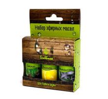 НАБОР МАСЕЛ ЭФИРНЫХ: ЛИМОН, СОСНА, ЭВКАЛИПТ, 3Х17МЛ