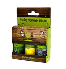 НАБОР МАСЕЛ ЭФИРНЫХ: ЛИМОН, СОСНА, ЭВКАЛИПТ, 3Х17МЛ