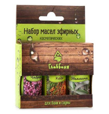НАБОР МАСЕЛ ЭФИРНЫХ: КЕДР, ЧАБРЕЦ, ЭВКАЛИПТ, 3Х17МЛ