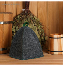 Шапка банная, войлок серый