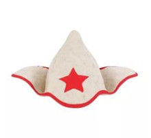 Шапка банная "Будёновка", войлок белый