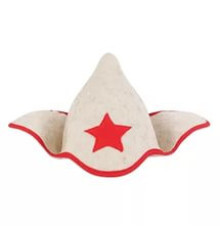 Шапка банная "Будёновка", войлок белый