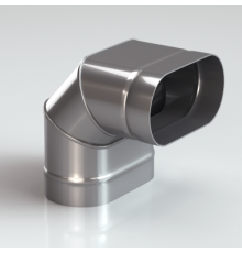 Колено 90*(по шир. стороне) 304-0,8 мм